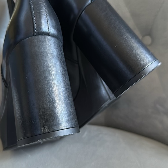 ACNE STUDIOS LEATHER PLATFORM BOOTS - Picture 14 of 16